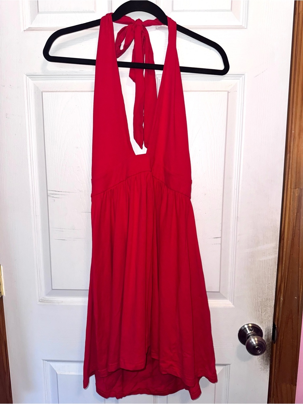 SHEIN Red Halter Dress